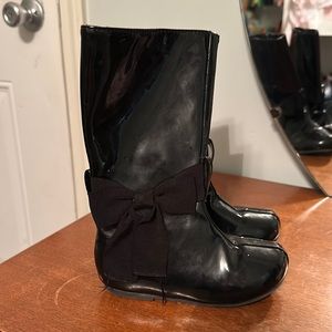 Joyfolie brand size 10 girls patent leather riding boots